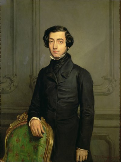 Charles-Alexis-Henri Clerel de Tocqueville (1805-59) 1850 door Théodore Chassériau